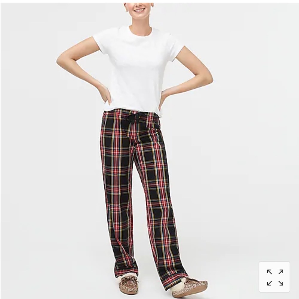 J crew plaid sleepwear